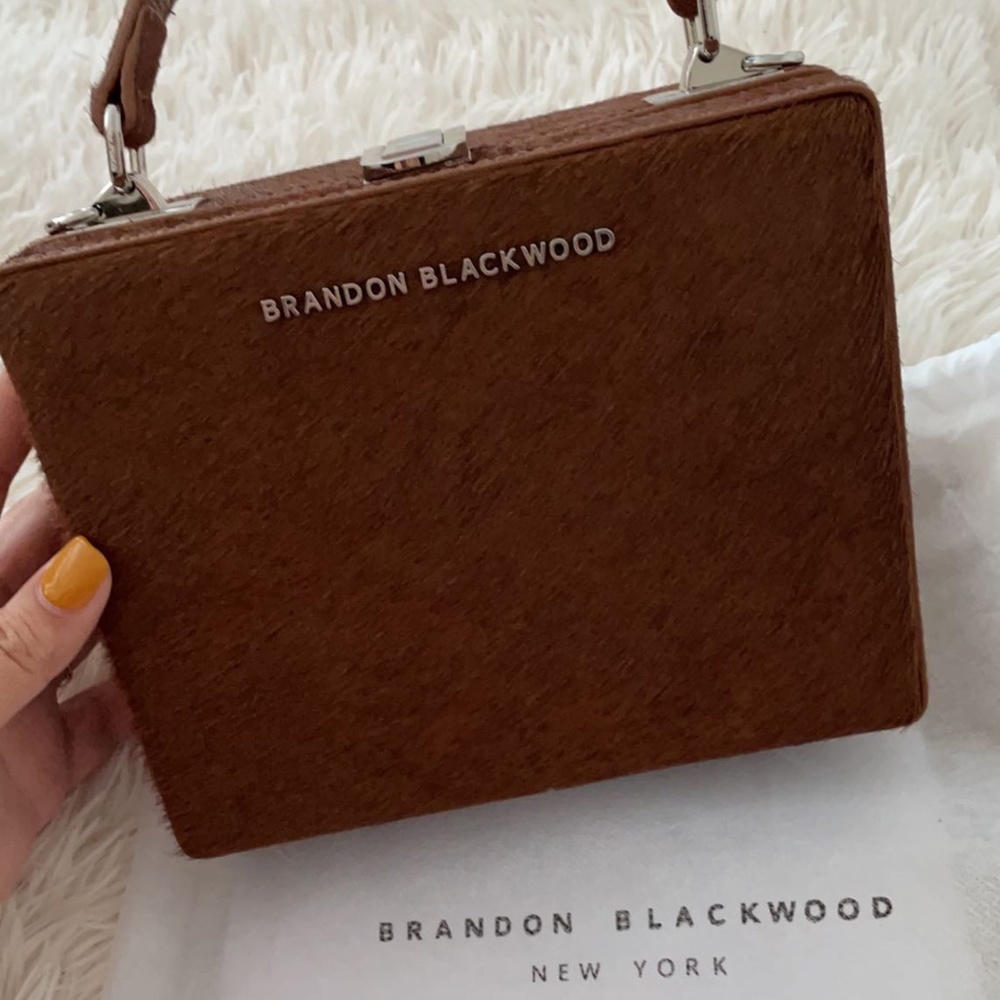 BRANDON BLACKWOOD: KENDRICK TRUNK BROWN PONY HAIR
